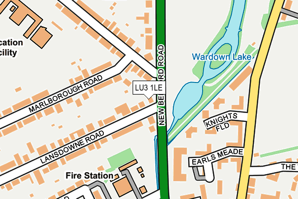 LU3 1LE map - OS OpenMap – Local (Ordnance Survey)
