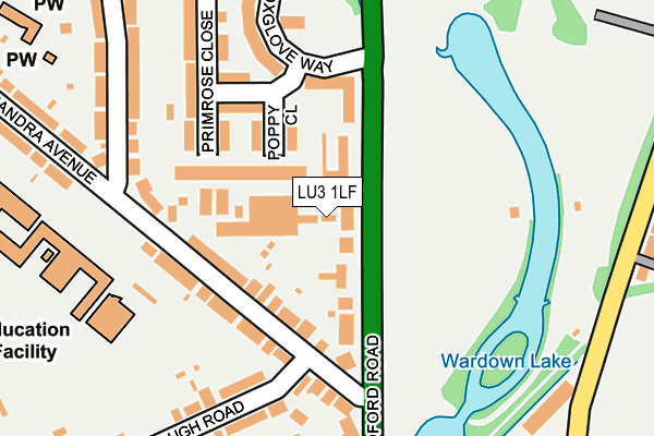 LU3 1LF map - OS OpenMap – Local (Ordnance Survey)