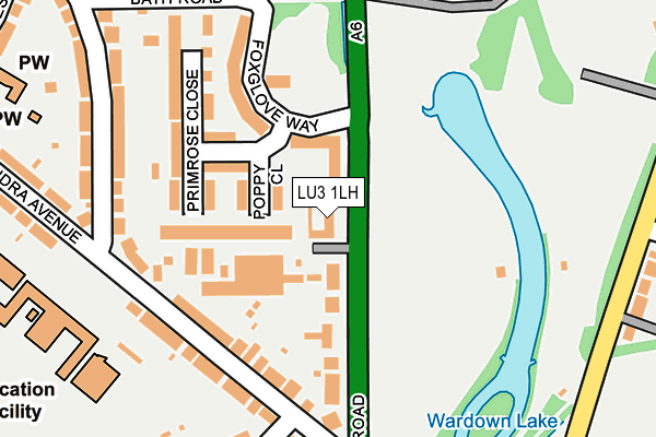 LU3 1LH map - OS OpenMap – Local (Ordnance Survey)