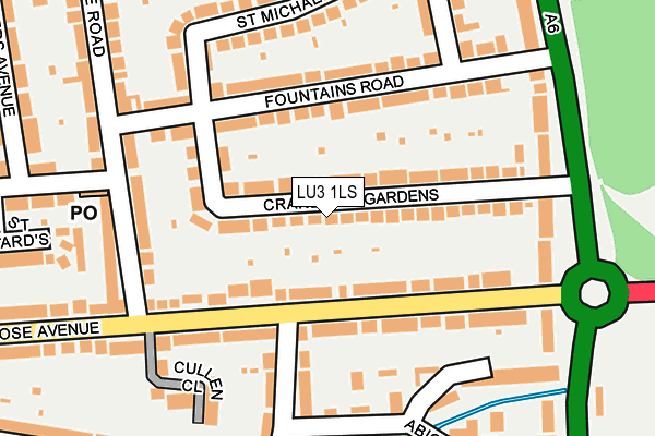 LU3 1LS map - OS OpenMap – Local (Ordnance Survey)