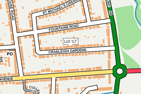 LU3 1LT map - OS OpenMap – Local (Ordnance Survey)