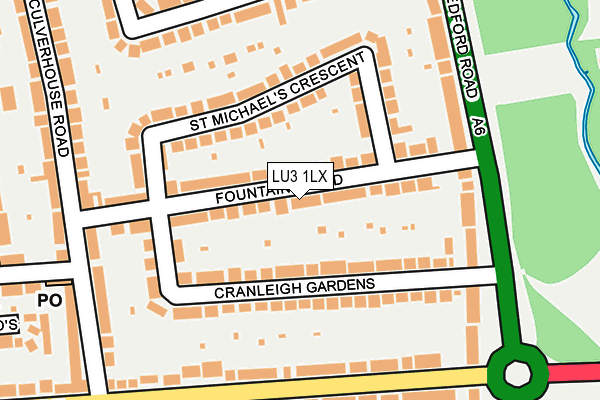 LU3 1LX map - OS OpenMap – Local (Ordnance Survey)