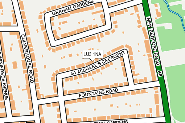 LU3 1NA map - OS OpenMap – Local (Ordnance Survey)