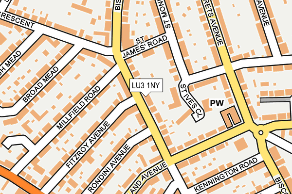 LU3 1NY map - OS OpenMap – Local (Ordnance Survey)