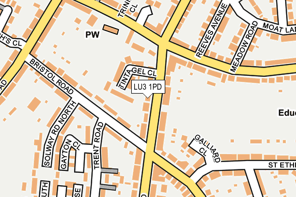 LU3 1PD map - OS OpenMap – Local (Ordnance Survey)