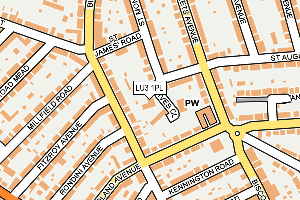 LU3 1PL map - OS OpenMap – Local (Ordnance Survey)