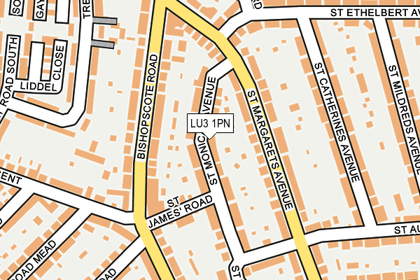 LU3 1PN map - OS OpenMap – Local (Ordnance Survey)
