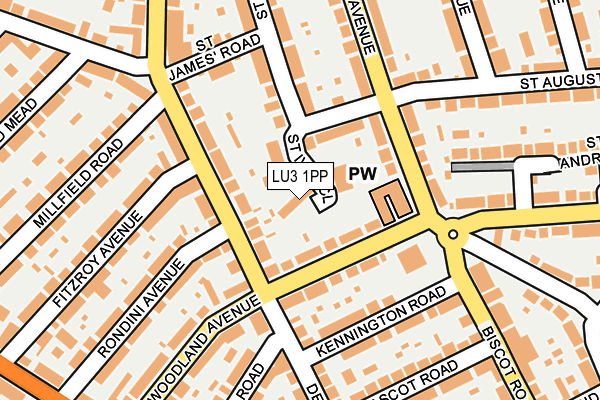 LU3 1PP map - OS OpenMap – Local (Ordnance Survey)