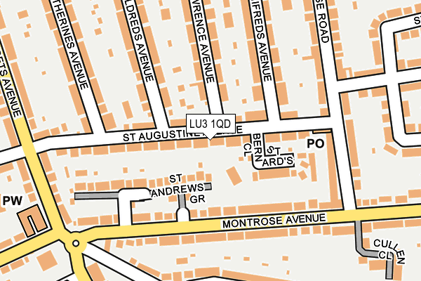 LU3 1QD map - OS OpenMap – Local (Ordnance Survey)