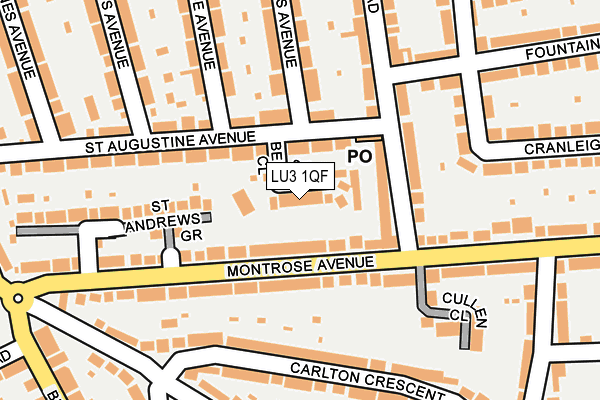 LU3 1QF map - OS OpenMap – Local (Ordnance Survey)