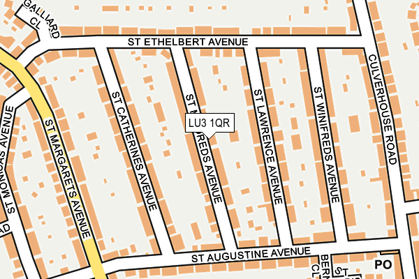 LU3 1QR map - OS OpenMap – Local (Ordnance Survey)