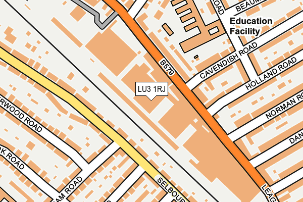 LU3 1RJ map - OS OpenMap – Local (Ordnance Survey)