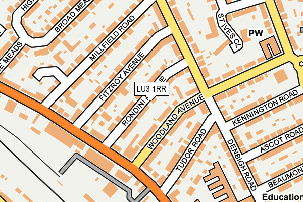 LU3 1RR map - OS OpenMap – Local (Ordnance Survey)