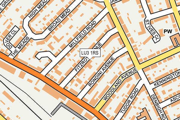 LU3 1RS map - OS OpenMap – Local (Ordnance Survey)