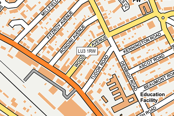 LU3 1RW map - OS OpenMap – Local (Ordnance Survey)