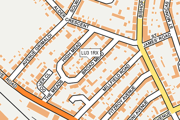 LU3 1RX map - OS OpenMap – Local (Ordnance Survey)