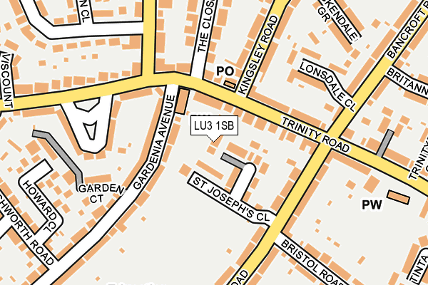 LU3 1SB map - OS OpenMap – Local (Ordnance Survey)