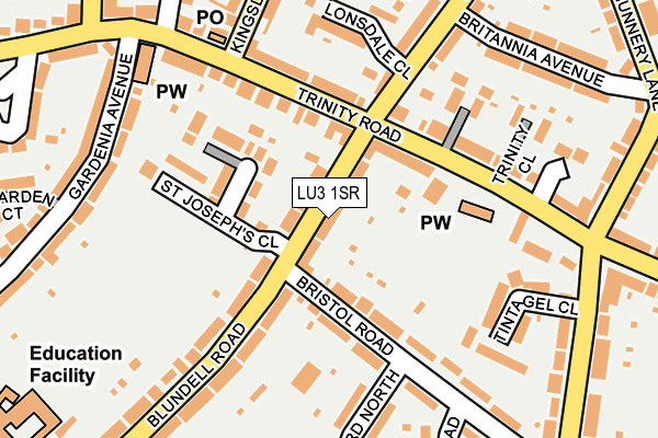 LU3 1SR map - OS OpenMap – Local (Ordnance Survey)