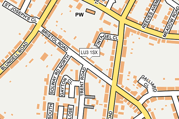 LU3 1SX map - OS OpenMap – Local (Ordnance Survey)