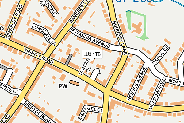 LU3 1TB map - OS OpenMap – Local (Ordnance Survey)