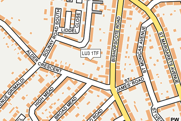 LU3 1TF map - OS OpenMap – Local (Ordnance Survey)