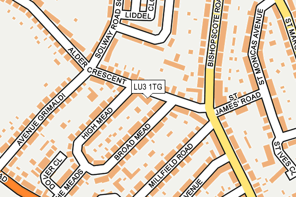 LU3 1TG map - OS OpenMap – Local (Ordnance Survey)