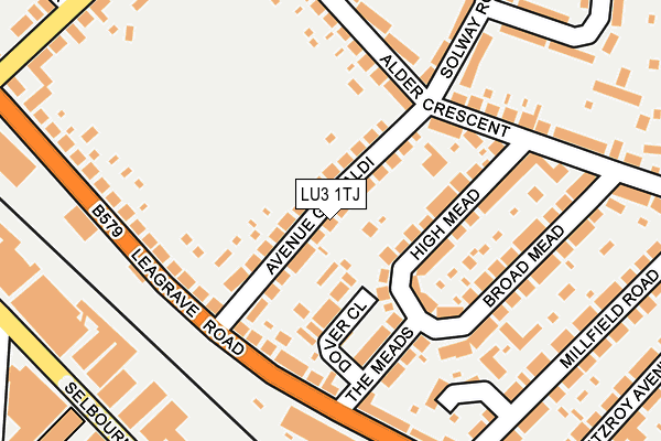 LU3 1TJ map - OS OpenMap – Local (Ordnance Survey)