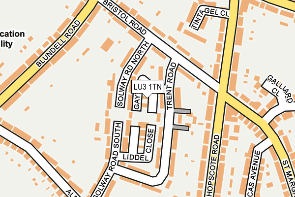 LU3 1TN map - OS OpenMap – Local (Ordnance Survey)