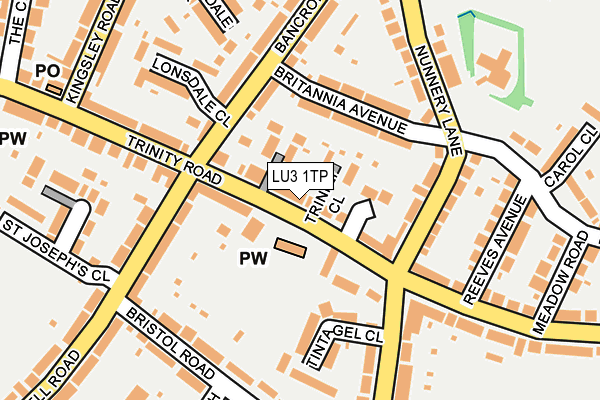 LU3 1TP map - OS OpenMap – Local (Ordnance Survey)