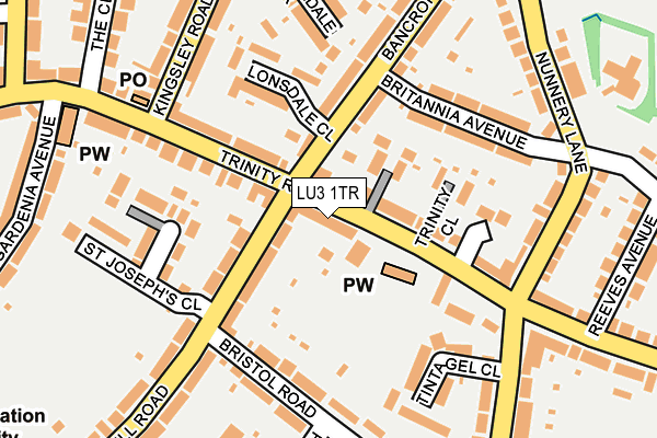 LU3 1TR map - OS OpenMap – Local (Ordnance Survey)