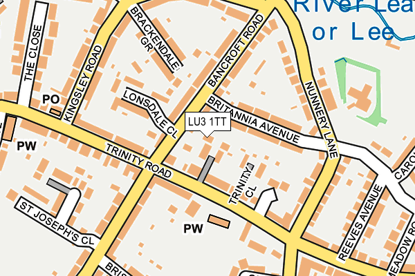 LU3 1TT map - OS OpenMap – Local (Ordnance Survey)