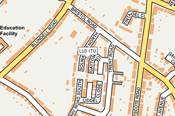 LU3 1TU map - OS OpenMap – Local (Ordnance Survey)