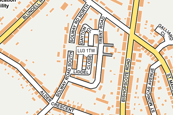 LU3 1TW map - OS OpenMap – Local (Ordnance Survey)