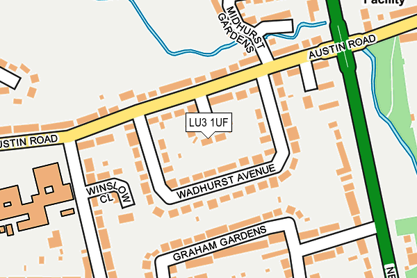 LU3 1UF map - OS OpenMap – Local (Ordnance Survey)