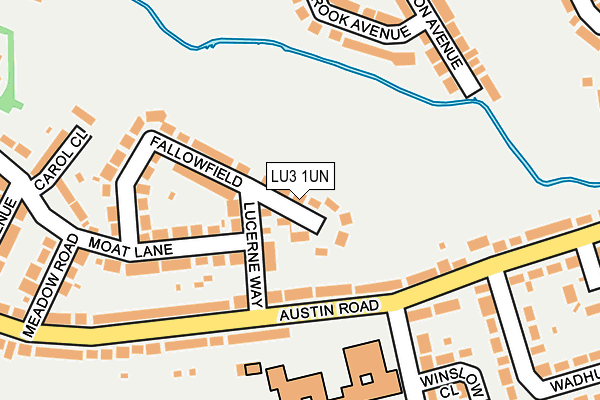 LU3 1UN map - OS OpenMap – Local (Ordnance Survey)