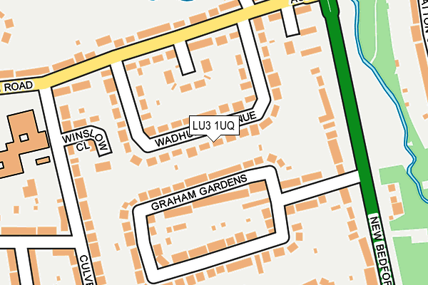 LU3 1UQ map - OS OpenMap – Local (Ordnance Survey)