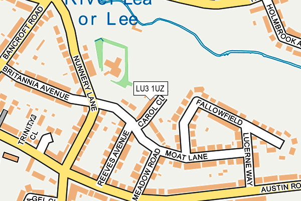 LU3 1UZ map - OS OpenMap – Local (Ordnance Survey)