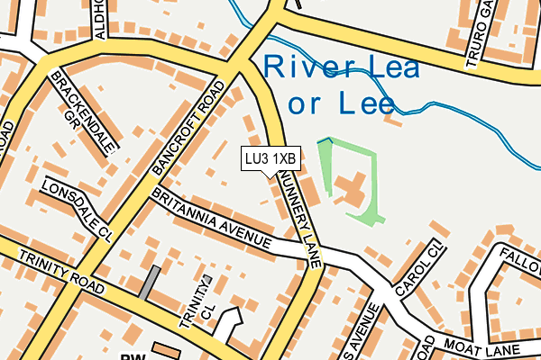 LU3 1XB map - OS OpenMap – Local (Ordnance Survey)