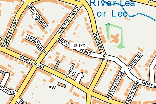 LU3 1XD map - OS OpenMap – Local (Ordnance Survey)