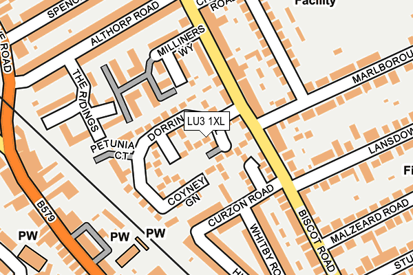 LU3 1XL map - OS OpenMap – Local (Ordnance Survey)