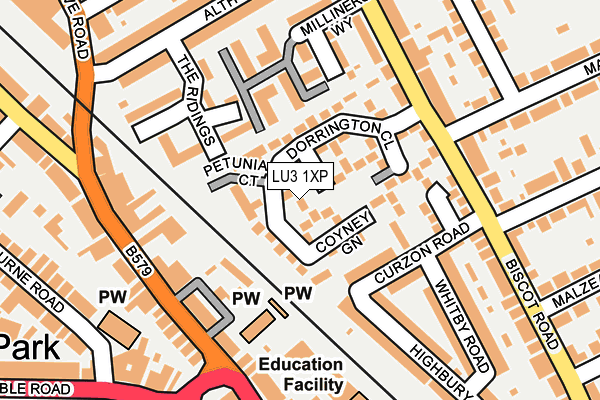 LU3 1XP map - OS OpenMap – Local (Ordnance Survey)