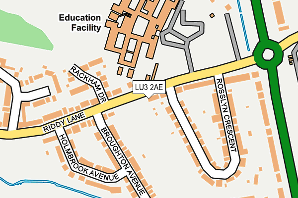 LU3 2AE map - OS OpenMap – Local (Ordnance Survey)