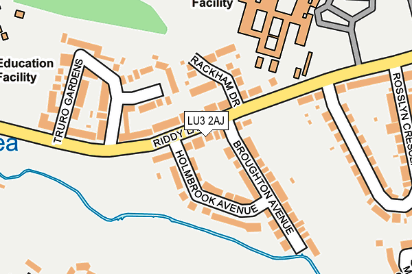 LU3 2AJ map - OS OpenMap – Local (Ordnance Survey)
