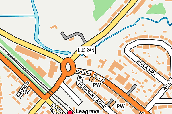 LU3 2AN map - OS OpenMap – Local (Ordnance Survey)