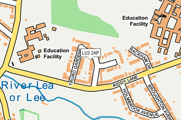LU3 2AP map - OS OpenMap – Local (Ordnance Survey)