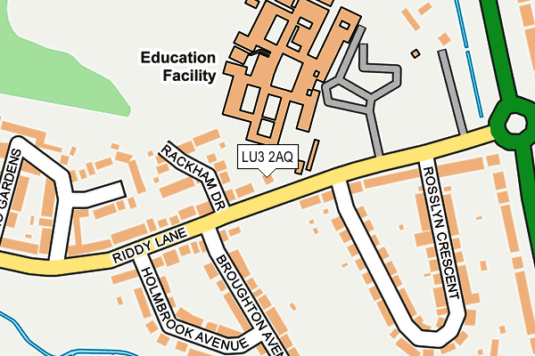 LU3 2AQ map - OS OpenMap – Local (Ordnance Survey)