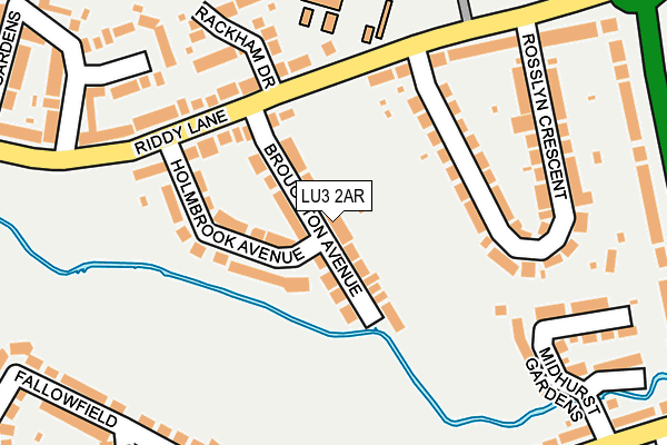 LU3 2AR map - OS OpenMap – Local (Ordnance Survey)