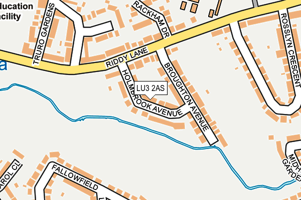 LU3 2AS map - OS OpenMap – Local (Ordnance Survey)