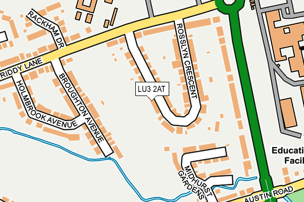 LU3 2AT map - OS OpenMap – Local (Ordnance Survey)