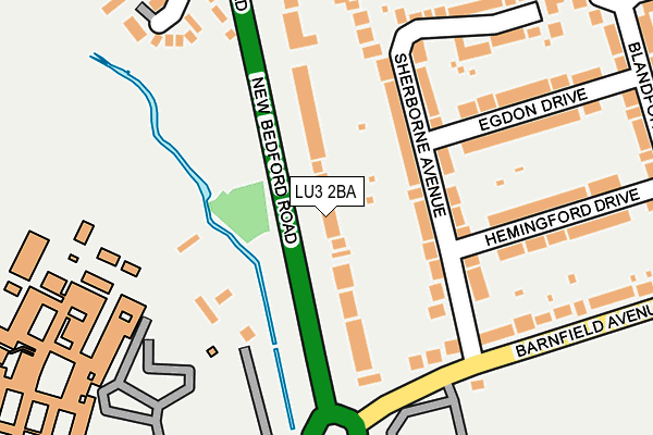 LU3 2BA map - OS OpenMap – Local (Ordnance Survey)